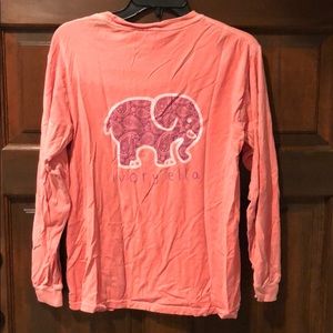 salmon ivory ella long sleeved tee 🐘